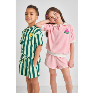 Watermelon Terry Polo | Organic Cotton