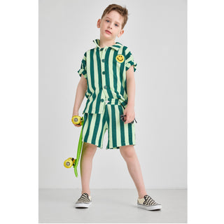 Striped Terry Shorts | Organic Cotton