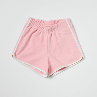 Retro Pink Terry Shorts | Organic Cotton