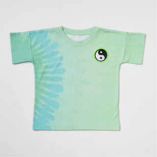 Green Tie-Dye Yin Yang T-Shirt | Organic Cotton