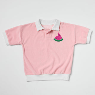 Watermelon Terry Polo | Organic Cotton