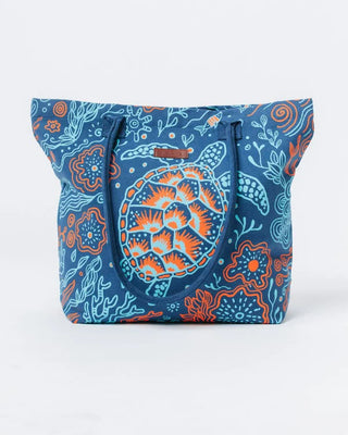 Reef Turtle Printed Beach Tote – Sand Cloud Organic Cotton Large Beach & Travel Bag