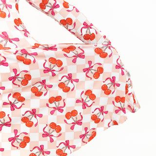 Sweet Cherry Love Long Sleeve Twirl Dress