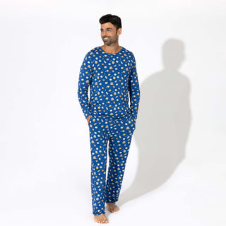 Bamboo Men's Pajama Set Hanukkah Cookies