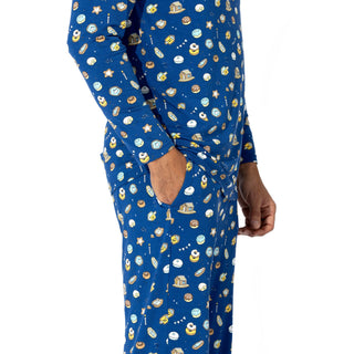 Bamboo Men's Pajama Set Hanukkah Cookies