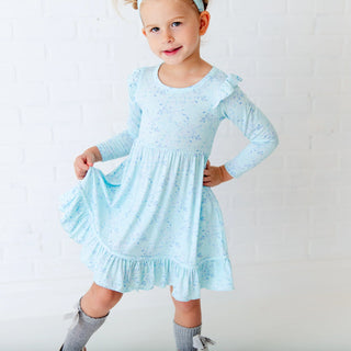 Say It Ain’t Snow Ruffle Pocket Twirler & Shorts Set
