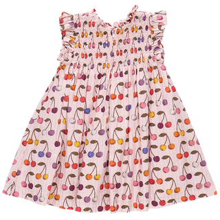 Girls Stevie Dress - Cloud Pink Cherry