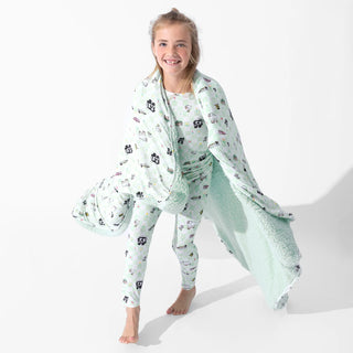 Minecraft Sleep Repeat Bamboo Kids Pajamas
