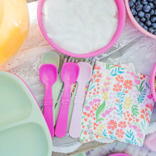 Utensil Set Bright Pink