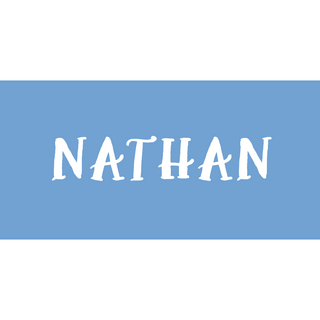 Sugar + Maple Personalized Towel | Centered Name