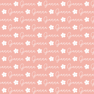 Sugar + Maple Personalized Towel | Repeating Name with Icon