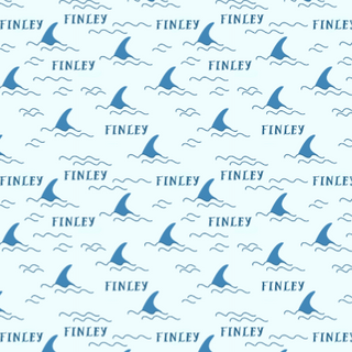 Sugar + Maple Personalized Towel | Shark Fin