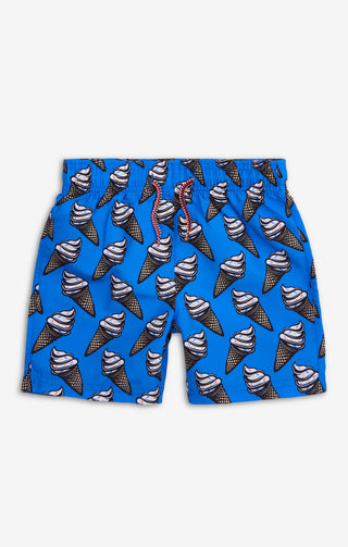 Mid Length Swim Trunks Ice Cream