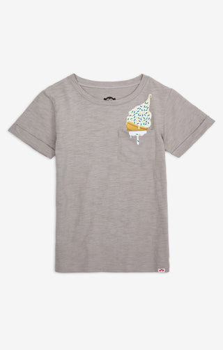 Day Trip Tee Grey Ice Cream