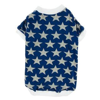 Print Dog Tee: Vintage Stars