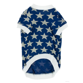 Print Dog Tee: Vintage Stars