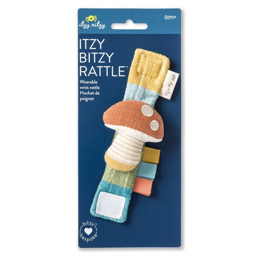 Itzy Ritzy Itzy Bitzy Rattle™ Baby Wrist Rattle: Mushroom