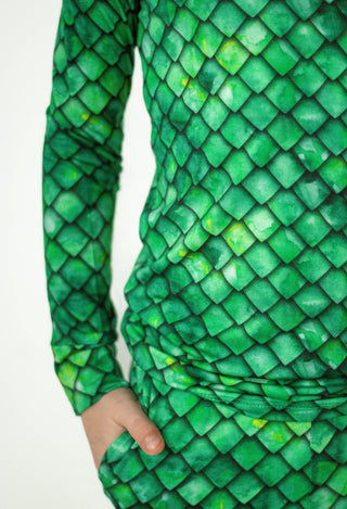 Dragon Scales Bamboo Long Sleeve PJ Set