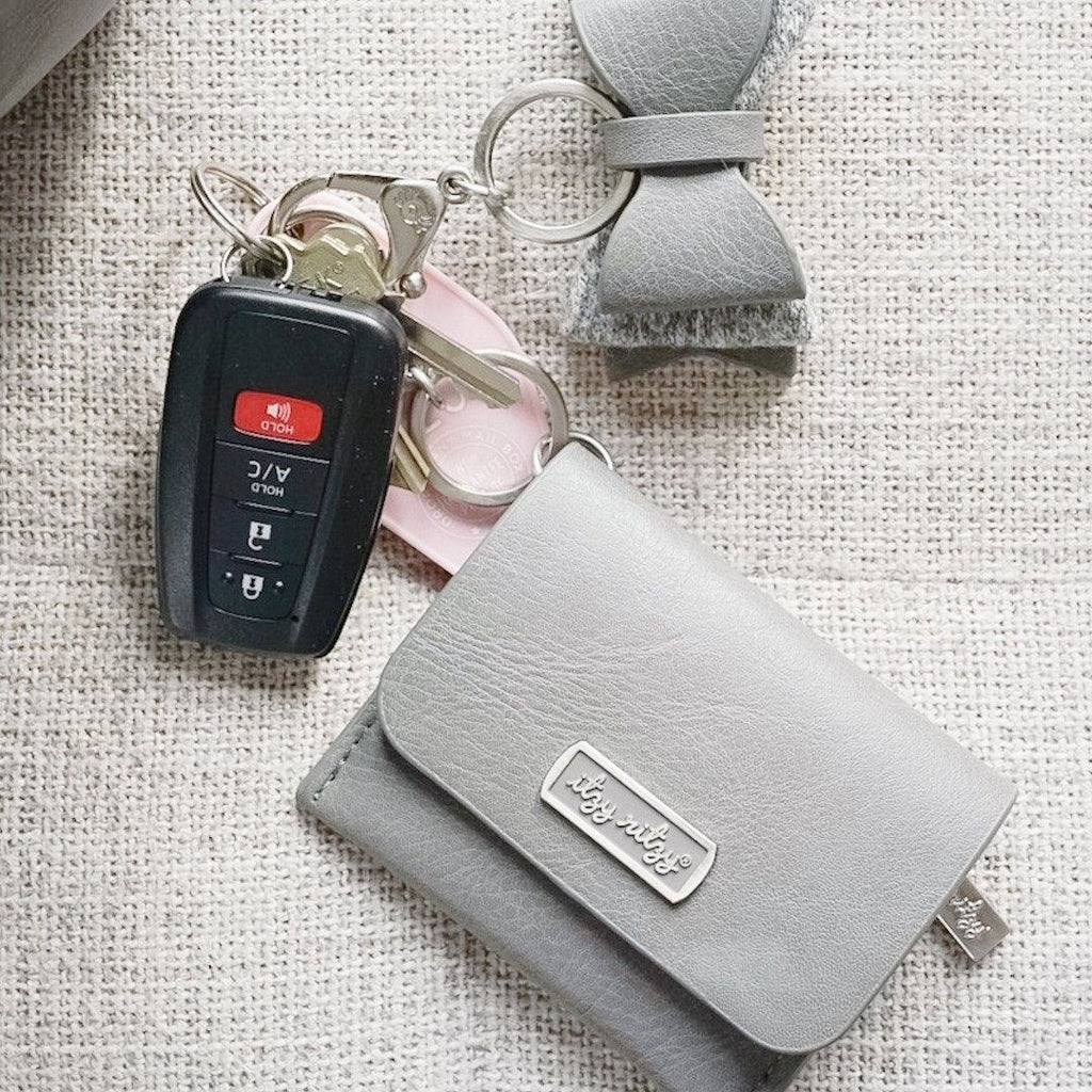 Itzy Ritzy Itzy Mini Wallet™ Card Holder and Key Chain Charm: Grayson