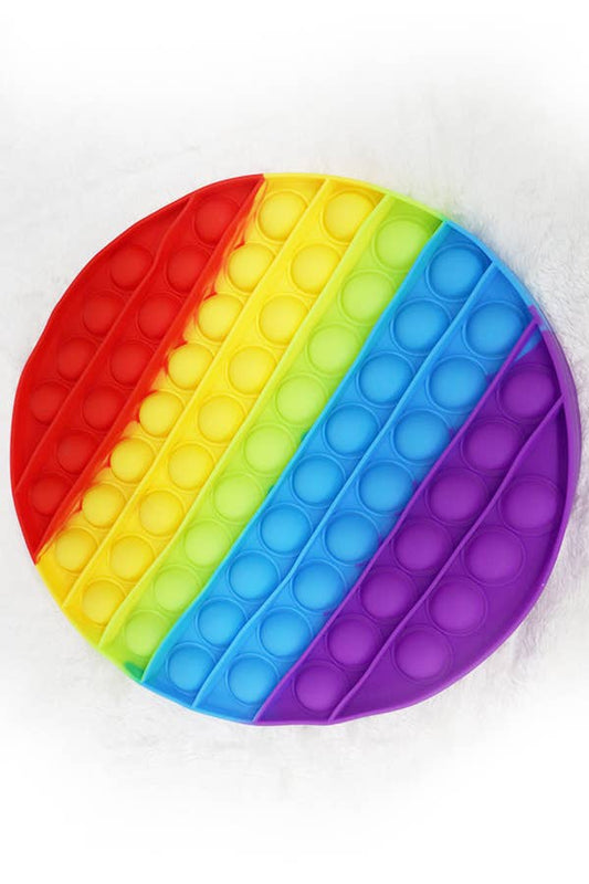 Giant 12" Rainbow Push-Pop-It Bubble Fidget Toy