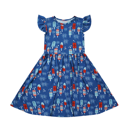 Bamboo Twirls Dress: 4th of July Party Pops