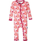 Kickee Pants Print Muffin Ruffle Coverall with Snaps: Apple Blossom
