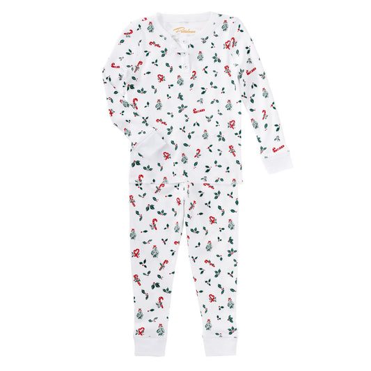 Petidoux Long Sleeve Pajama Set: Jolly Hollies