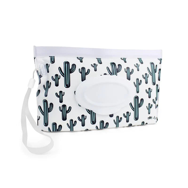Itzy Ritzy Take & Travel Pouch™ Reusable Wipes Case: Cactus