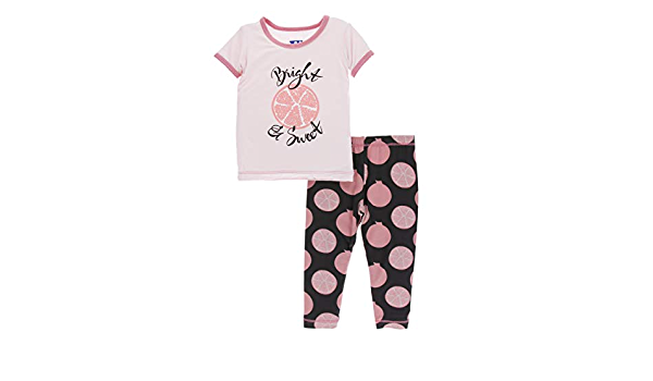 Kickee Pants Print Pajama Set: Zebra Pomegranate