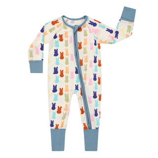 Bamboo Pajamas Convertible Footie Peeps Easter Bunny