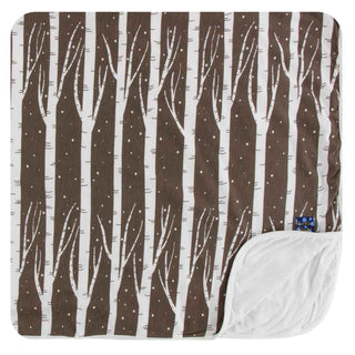 Bamboo Print Toddler Blanket: Falcon Snow