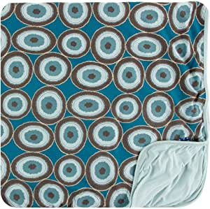 Bamboo Print Toddler Blanket: Heritage Blue Agate Slices