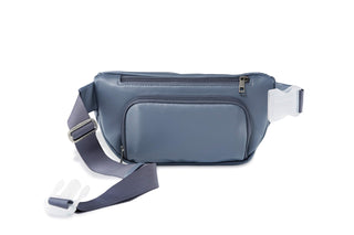 Vegan Leather Bag - Smoky Indigo